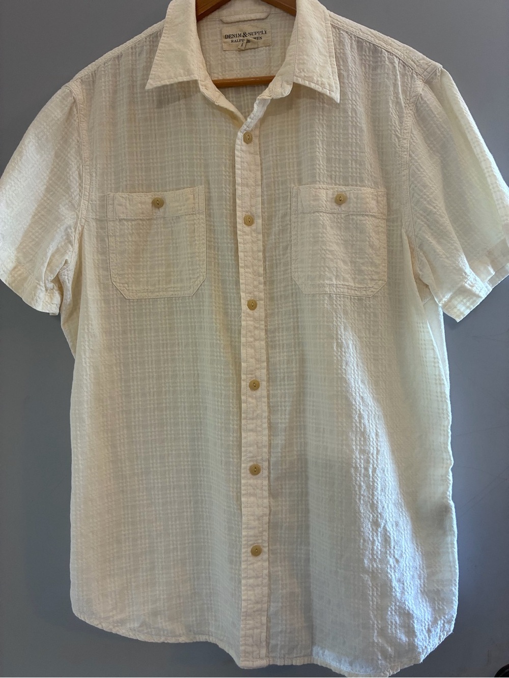 😎 Ralph Lauren Denim & Supply seersucker type summer button down